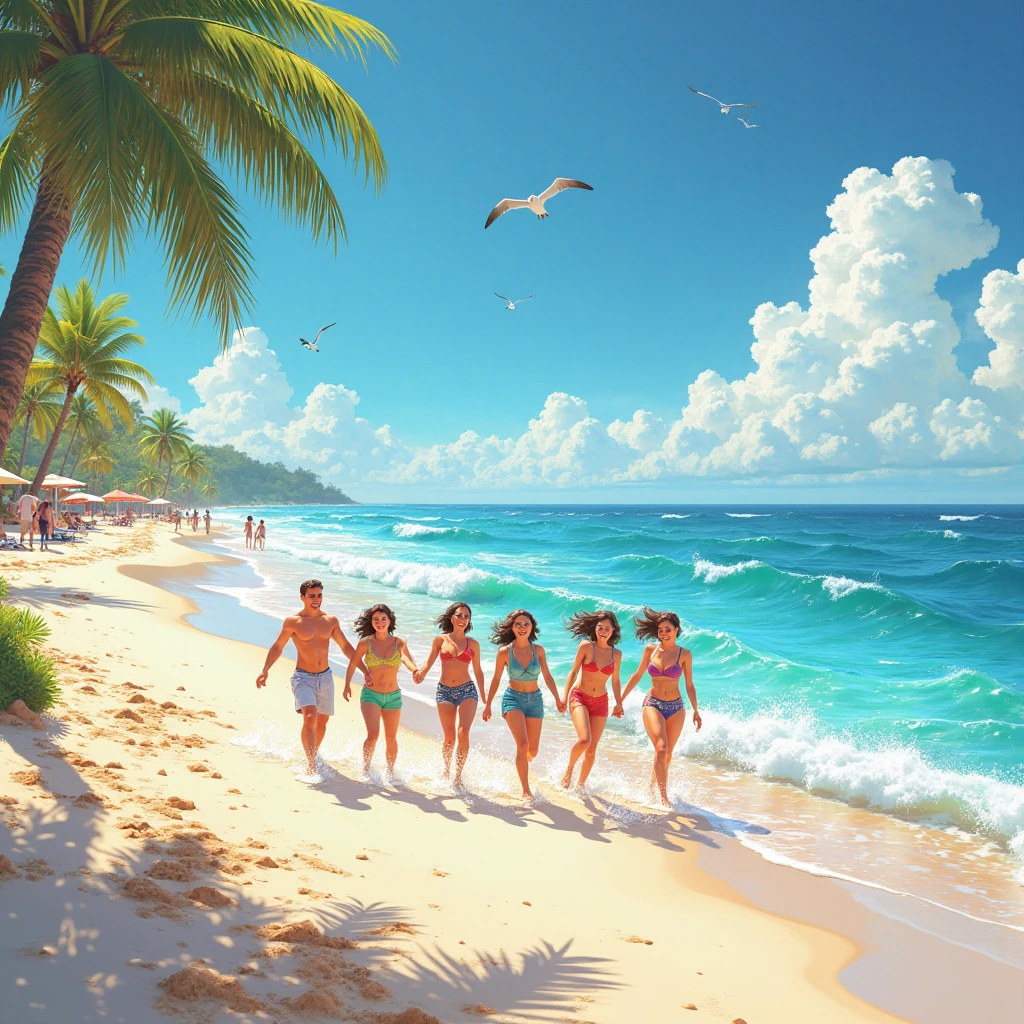 Women laying on the Beach naked