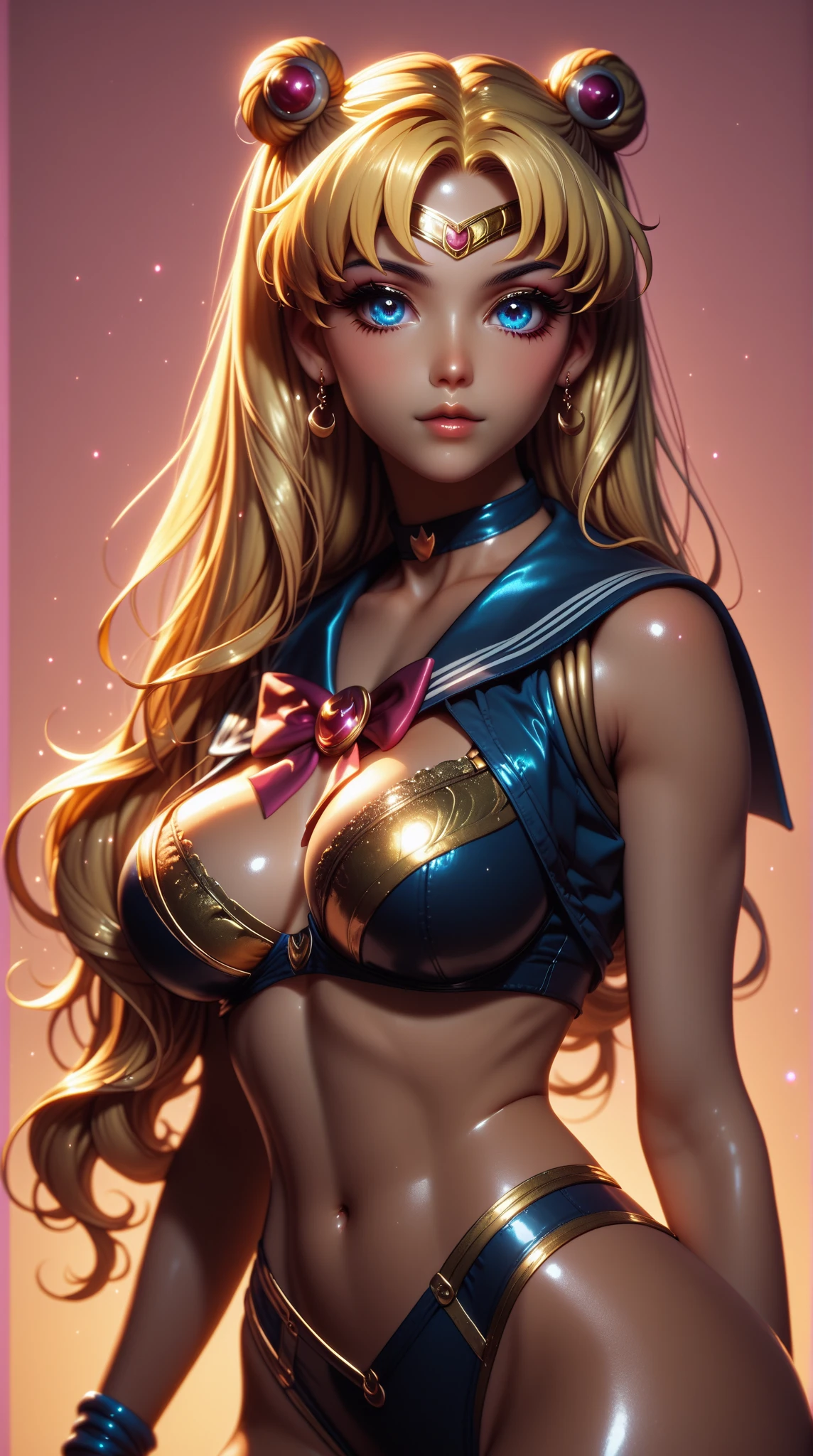 masterpiece, best quality, extremely detailed CG unity 8k wallpaper,((Upper Body)) ,((Upper Body head close-up shot of a beautiful little girl)), , Elegant Long straight blonde hair, (Mckenna Grace), ((gigantic breasts,thighs,Black Skin,)), (Silver-blue) golden (Glittering tutu,long Bunny Ear Headgear, , Bow-tie, No panties, genitals visible), ((spread legs)),(), (Blush), oil skin, (seductive smile), (Wonderland), pretty face, key art, award winning, intricate detail realism hdr, by (ruan jia and artgerm and range murata), Photorealism, Hyperrealism, ultra realistic, dramatic light, intense shadows, gorgeous view, depth of field
 
