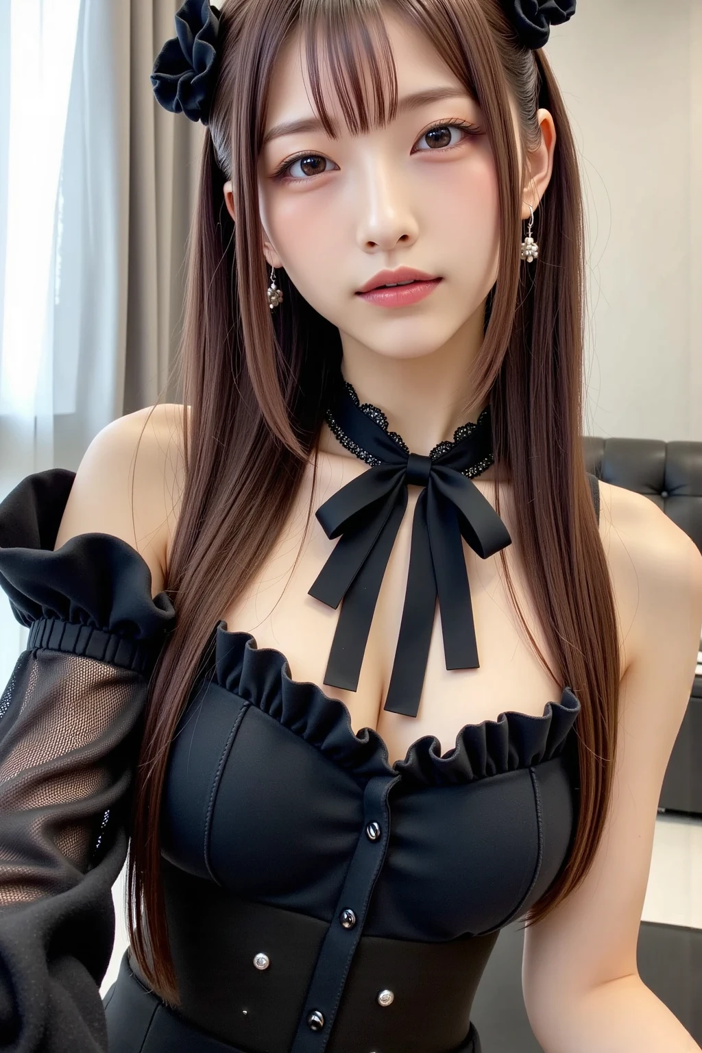 highest quality, shape, Very detailed, In detail, High resolution, 8k wallpaper, Perfect dynamic composition, Beautiful details, dress,Random Hairstyles, Perfect Anatomy,Center of chest, Natural color lip, Random sexy poses,smile,Woman with perfect body,Little devil succubus,