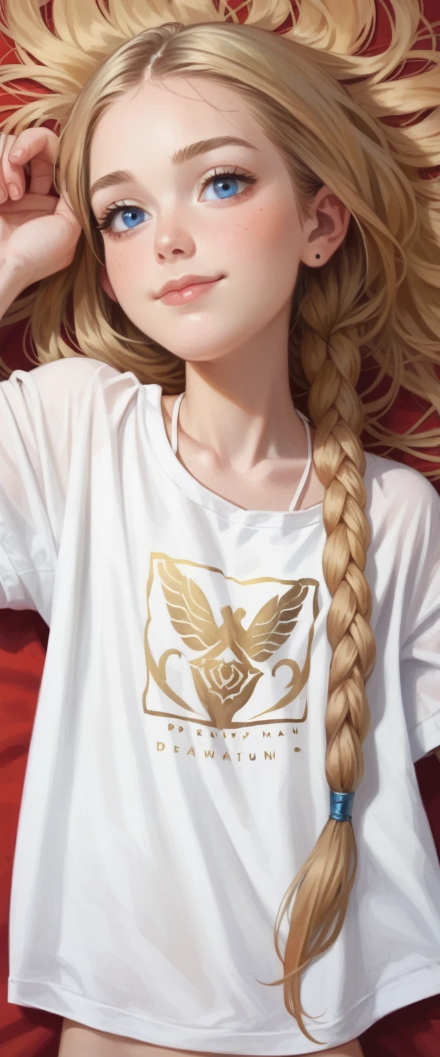 masterpiece, best quality, cinematic photo, anatomically correct,
digital artwork illustration ,
innocent 20yo woman, pale skin,
polish,
pronounced feminine features,
(stretching),
t-shirt,
straight blonde hair,
large breasts,
(cosmic background),
dark illustration style,
(8k, dynamic composition, photorealistic, sharp focus), elaborate background, cinematic, rule of thirds,
backlight,
film grain,
intricate details,
fine details,