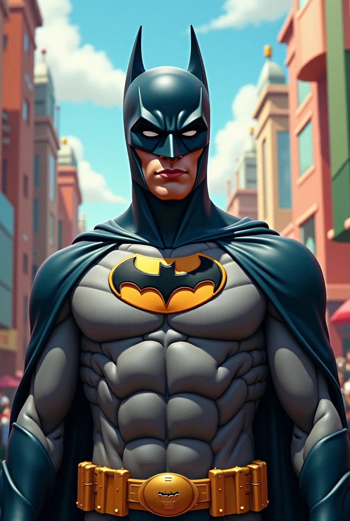 O personagem batman no topo da torre eifel