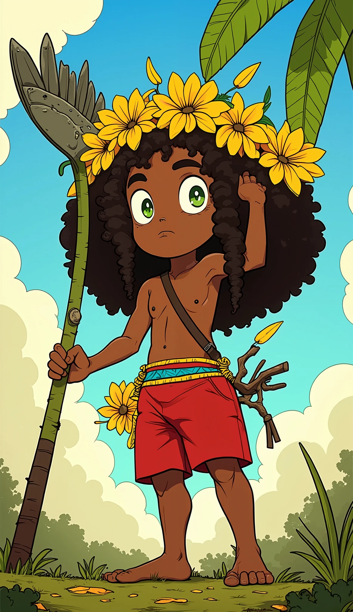 Desenho , What represents Brazilian folklore and culture ,,, maximum quality , high definition , Best Quality, with lots of details , perfeito, cartoon, 8 mil, Juaner_cartoon,