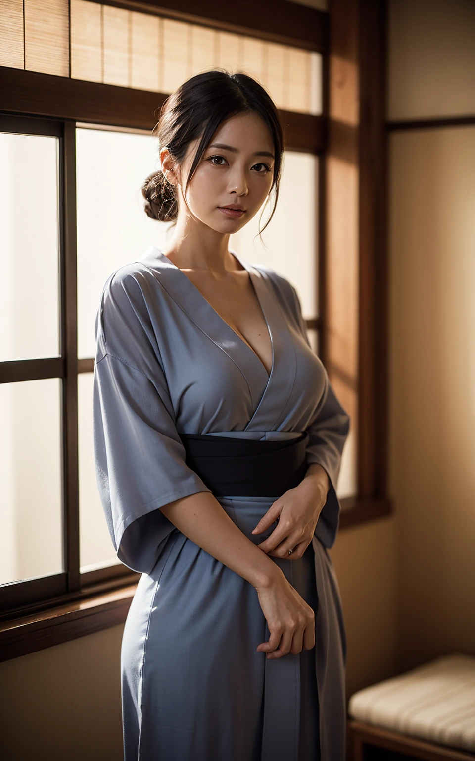 (masterpiece、High resolution、high quality)、(The ghost of a very beautiful woman)、A female ghost story,(Japan Ghost Story、Spirit、Psychic phenomena)、Stray Spirits、Wearing a white kimono、Pale skin、Sick skin、Great beauty、Big Breasts、Very large breasts、Skinny body、Curved waist、Big Ass、Great images、Whole Body Ezbian、Release cold air、Chill、 Beauty Yokai、Dim lighting.lanthanum、wise、I was scared、Japanese House、Darkness of the Night、((fiction、Horror Photos、Ghost、aura、Ghost Photos))、(Grudge Spirit、Hate Spirits、Evil Spirits、Angry Spirits),Japan Cemetery、Japan hell、(Kosuke Kindaichi's Suspense World),(The structure of the human body is accurate、Ghosts have legs too),(Thinking about life after death、Most Ghost stories and Ghost stories in horror works are fiction)、
