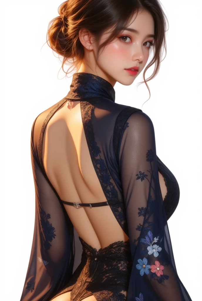 A girl with transparent bra and panties --auto --style anime-imagine -