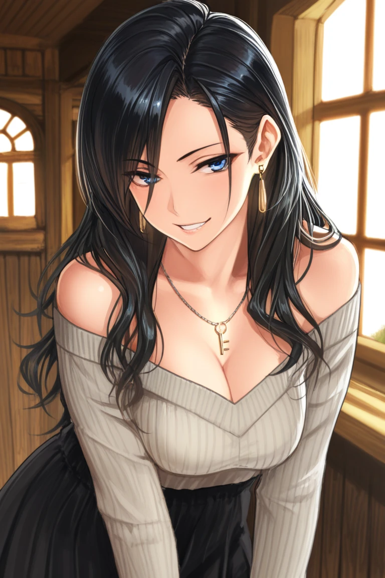 ((table top, highest quallity, high resolution, nffsw, pixel perfect, Written limit depth, 4K, nffsw, nffsw))), 1 girl, Solteiro, standing alone, cute anime girl, beautiful art style, anime character, ((long hair, bangss, chestnut hair)), ((greeneyes:1.4, round eyes, Beautiful eyelashes, realisitic eyes)), ((face detailed, blush:1.2)), ((smooth texture:0.75, realisitic texture:0.65, realisitic:1.1, anime CG style)), dynamic angle, ((brown sweater, longsleeve, Black Skirt, plaid hip skirt, chic, 1 diamond necklace)), ssmile, amusement park, ((Cherry blossoms, Cherry blossomsの花が散る))