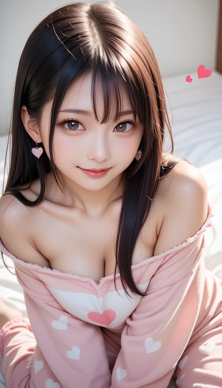 a beautiful Japanese girl in a pastel pink hello kitty bedroom, soft lighting, nude, posing seductively to the camera, smiling, black hair, detailed facial features, intricate details, high resolution, photorealistic, masterpiece, 8k, dramatic lighting, vibrant colors, fantasy, elegant, erotic, sensual