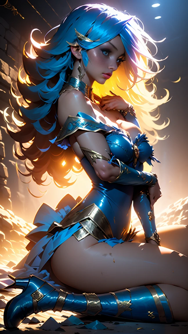 Ultra-high saturation,(epic tmasterpiece), fully body photo,(best qualtiy), (1girl), starryskybackground,Wearing shiny gold armor, Sexy lingerie type armor,Expose your chest,Expose the waistline,Exposing thighs,cool-pose, Saint Seiya Armor, messy hair,high detail, Anime style, Cinematic lighting, Sparkle, god light, Ray traching, filmgrain, hyper HD, textureskin, super detailing, Anatomical correct, A high resolution,Ultra-high saturation,hight contrast,High-gloss armor,Smooth skin,Serious expressions,Dark room, vivid emotion, peach fluff, symmetrical circular iris, natural Glitter makeup, detailed moisture, detailed droplets, detailed intricate hair strands, DSLR, reflected in raytraced, Pino Deni, Larry's Bud Melmann, symmetrical face and body, CGsociety, Gottfried Hernwein and Irakli Nadal, eye reflections, focus, Unreal Engine 5, VFX, film photography, extreme detail, Ultra HD, post-processing, post-production, single face, Tanvir Tamim, ultra-realistic photography, Shot with Hasselblad X1D-50c, ISO 100, optimal bright_color dappled_sunLight meticulously intricate ultra_high-details ultra_high-res ultra pro-Photo-realistic ultra_high-quality ultra_high-def UHD XT3 DSLR HDR strange augmented gold sundrop backlight "Heavy Metal" Will-o'-the-wisp dazzling Admiral Symmetrical extreme improved Octane-rendered opengl-shaders glsl-shader romm rgb pbr shading 3DCG fxaa global illumination cgi vfx sfx fkaa txaa rtx ssao post-processing post-production cell-shading tone-mapping Ultra_sharpness focus accurate max saturate reflex analogique Vivid DSLR color-coded luminescence volumetric Cinematic_Sunrise lightning contrast incandescent Cristallines hearth rubis invoque floraison monster blast flash lava glowing_color opale Tourmaline plasma fleuraison beholder Earth transparent perfection zentangle reflection tattoo sex "luis Royo" naked nsfw varied multi etc. --v6 --s1000 --c20 --q5 --chaos100