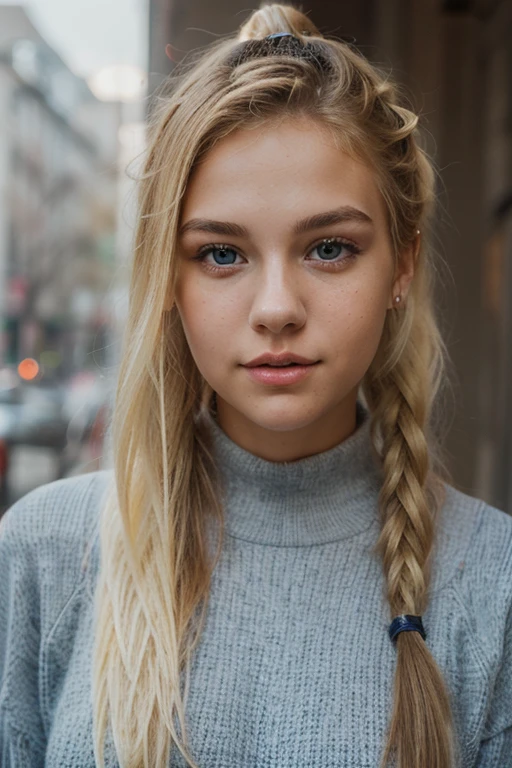 Chav girl with blonde hair