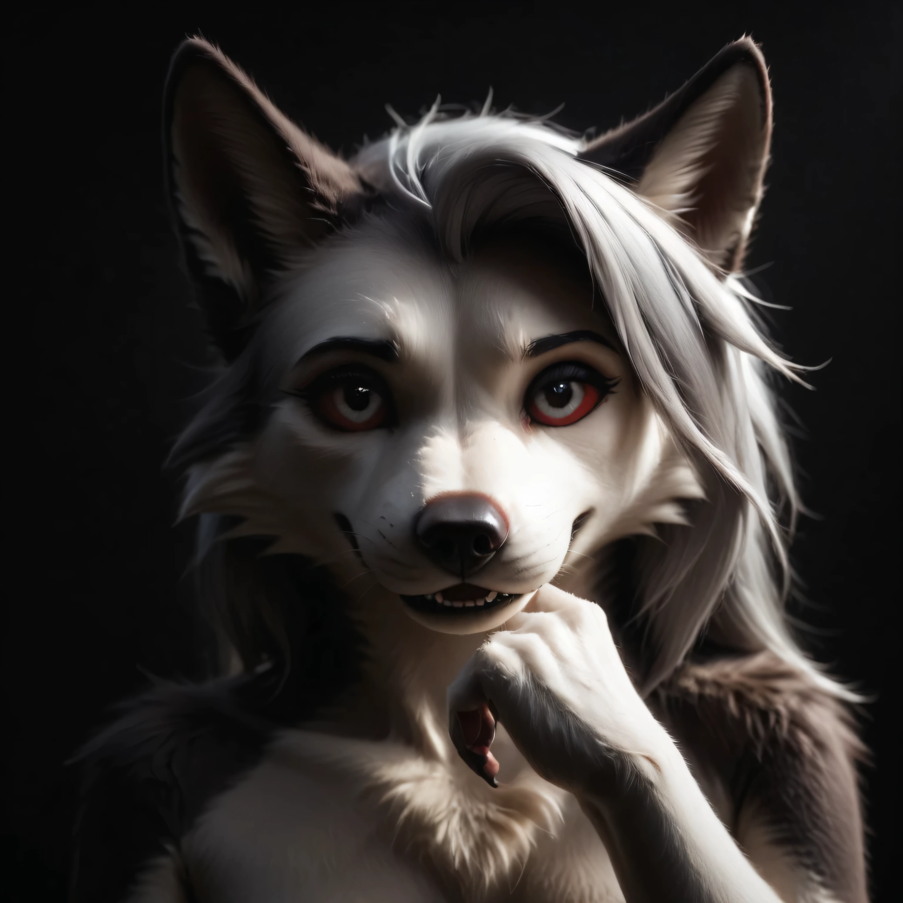 score_9,score_8_up,score_7_up, 1girl, solo, masterpiece, Loona, furry, anthro, fluffy tail, runway fashion, singing, good hands, digital painting, masterpiece, subsurface scattering, soft lighting, best quality, detailed, smooth lines, scifi background, realistic style, highly detailed, vibrant colors, 4k.