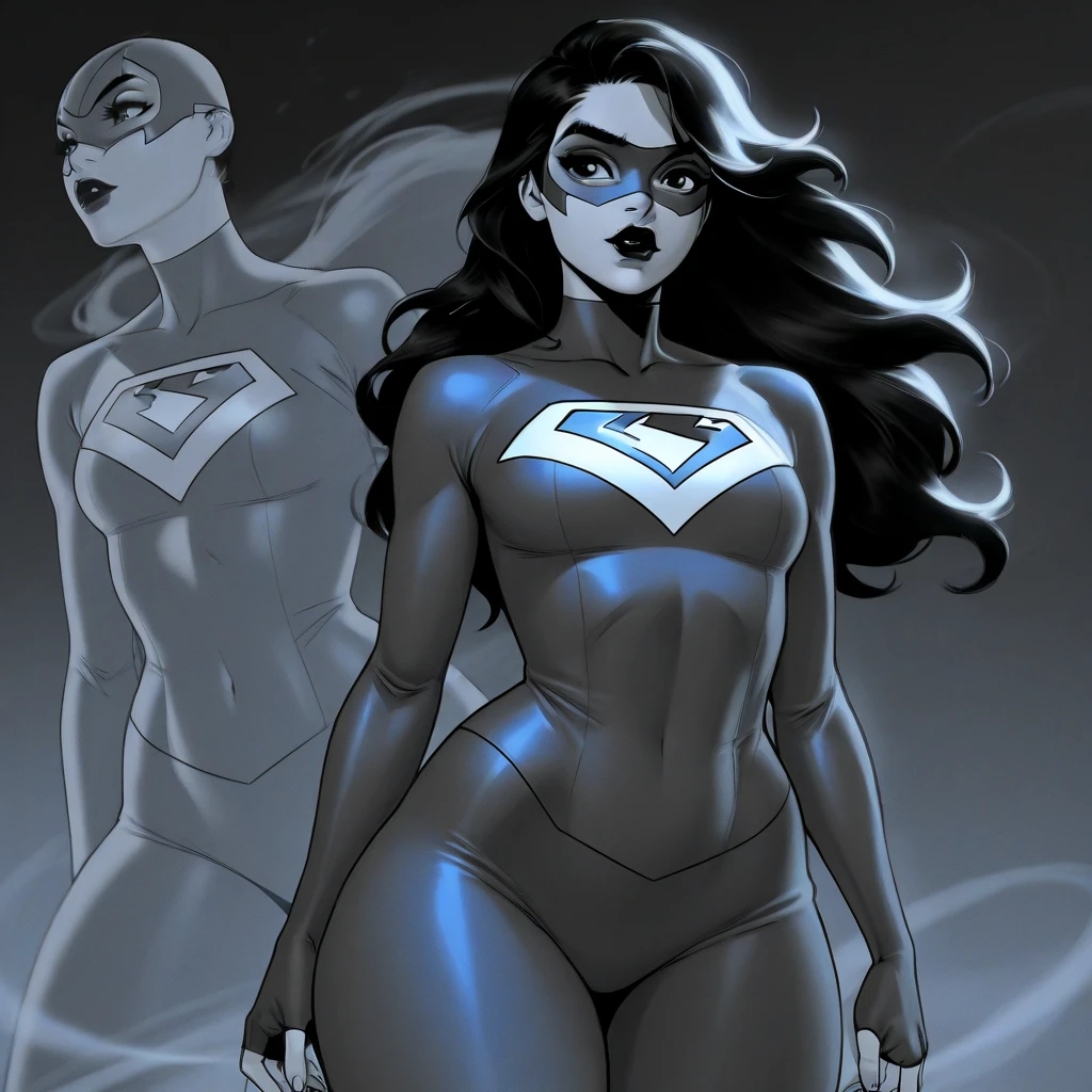 Line Art, comic, monochromes, illustratio, masterpiece, Extreme detail, Masterpiece, Best Quality, Beautiful, High-res image, Perfect body, Perfect hands, Perfect fingers, Perfect legs, Perfect face, Extremely detailed, 8k resolutio, Very delicate and beautiful, comics style, 1 Girl, Solo, power girl, short hair, wearing a power girl suit, fly in sky, in a city background, white background, hyper realistic, 8k, Coloring pages for adults, intricate and bold ink illustration, linhas incrivelmente detalhadas, desenho detalhado em preto e branco, arte em tinta, ((sketch))