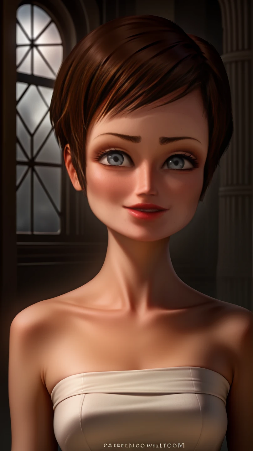 score_9_up, score_8_up, score_7_up, source_3d, blender 3d, detailed 3d, nsfw, detailed body, upper body, standing, 1girl, solo, looking at viewer, pov, realistic, solo focus, close up, solo focus, background bedroom, (at night, dark, blurry background), (realistic, cinematic, high quality, photorealistic, best quality, ultra detailed), anna