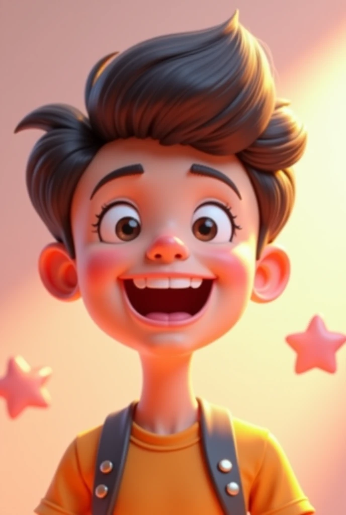 Create a child "juanito" smiling 
