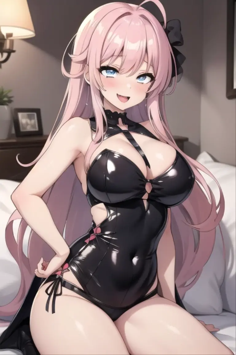 Masterpiece, anime, extremely high quality, official art, slender, Lovely, very large breasts and wide wide hips, blushing, shiny skin,naked, breasts exposed (masterpiece very high detail), nipples exposed, butt exposed, no clothes, butt in frame, blushing, mouth open in delight, wearing choker, wearing bondage, mature women
