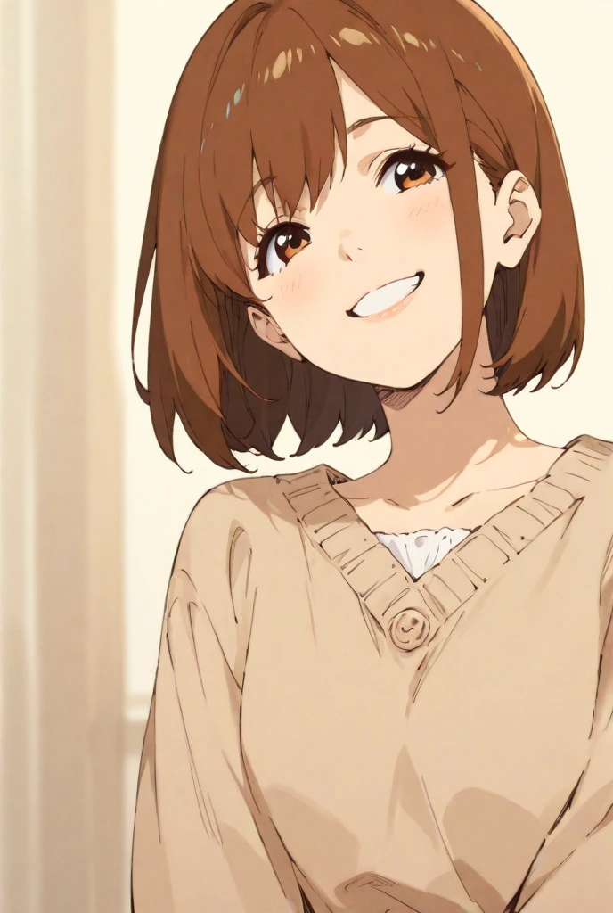 1girl, solo, smile, , Hanadera Nodoka,looking viewer,,socks,((white panties,white bra))