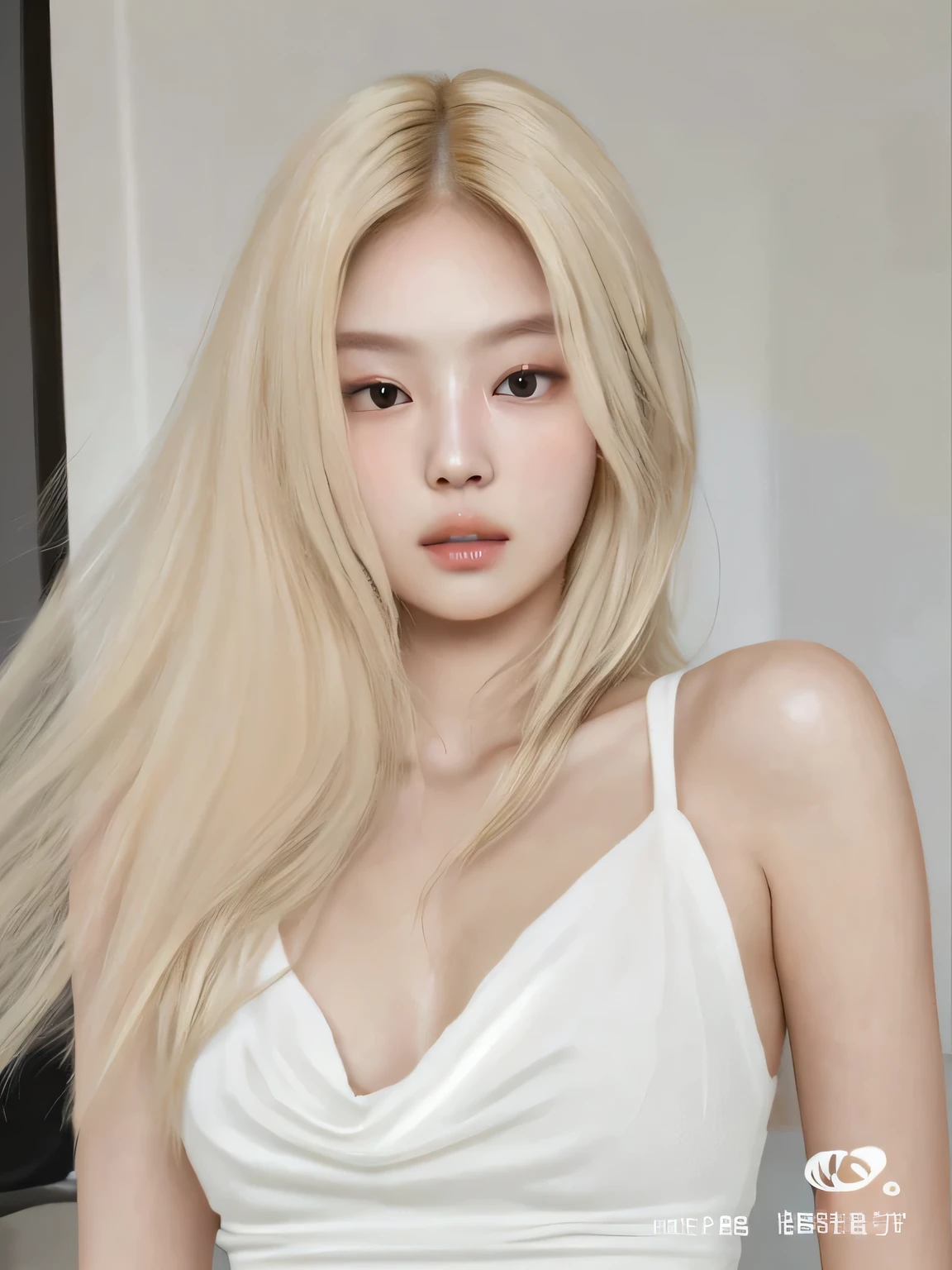 soft blond hair . Extremely soft face. perfect composition. hydrated lips. soft lips. Sexy lips. perfect hair.