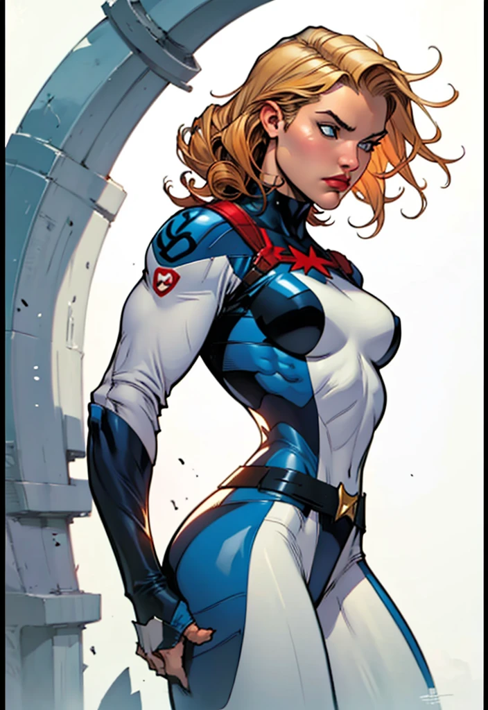 Elisha Cuthbert、Sticking out the navel、newyork、She wears a torn Spider-Man suit,wearing a skirt、abstract photorealistic、(masterpiece、highest quality、High resolution:1.4)、detailed、複雑なdetailed、looking at the viewer, figure, (magazine:1.3), (cover-style:1.3), woman, vibrant,  take a pose, With confidence, Performance, statement,scene, article, cover, bold, to attract attention, title, stylish, Font, catchy, headline, bigger, impressive,