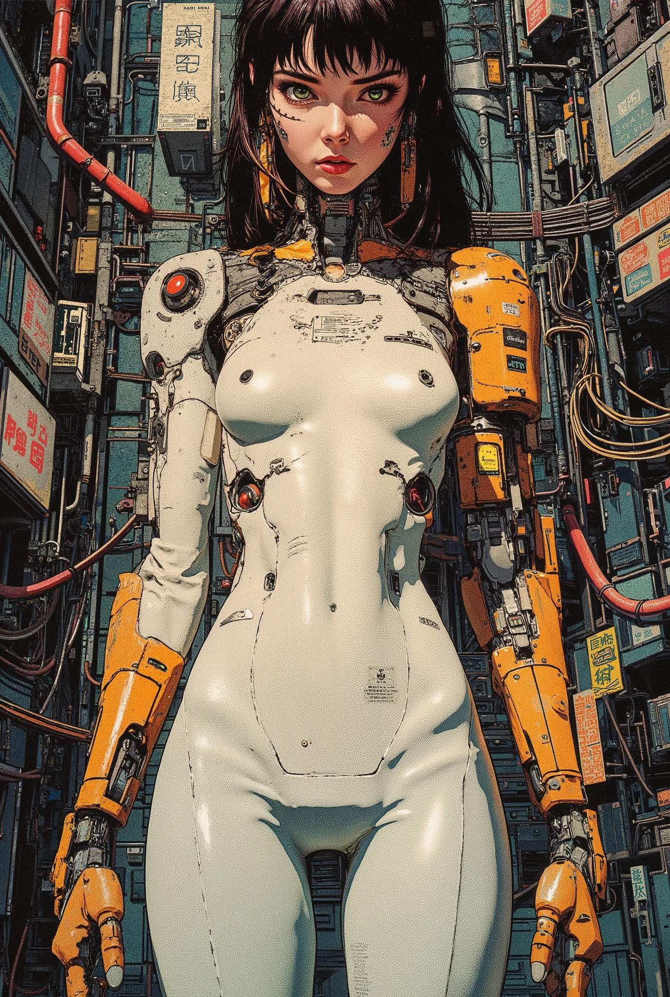 (((Full body Latex Bondage suit))),(((masterpiece, Highest quality))),(((alone:1.2))),(((One Girl:1.2))),32K Wallpapers, Very detailed,(((((portfolio))))),(((((close))))),(((((Breast augmentation))))),((((More angles)))),(((highlight))),(((completion. Detailed face))),((((Very talented)))),(((((The most complex machine))))),(((Genius Mechanic))),((Overall colorful)),(((((Huge breasts,Browsing Caution,((BDSM)),((Latex Bondage))