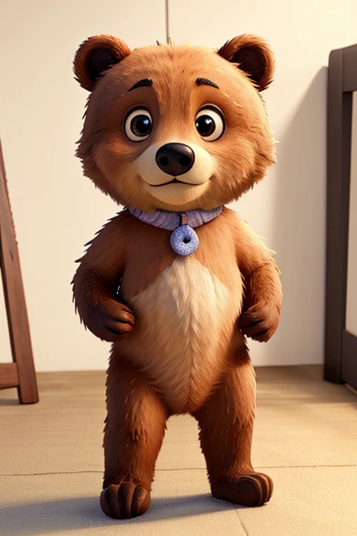 dibujar un osito bebe gordito : El oso debe tener una apariencia decorativa con una postura relajada y amigable.. Los ojos deben ser muy grandes y brillantes... tipo disney. Los colores debe ser monocromaticos para despues tirarle pintura. la Postura y pose: El oso debe estar sentado , con las patas delanteras extendidas hacia adelante, como si estuviera a punto de abrazar a alguien. Esta postura sugiere bondad y voluntad de interactuar con amor... el fondo debe ser blanco