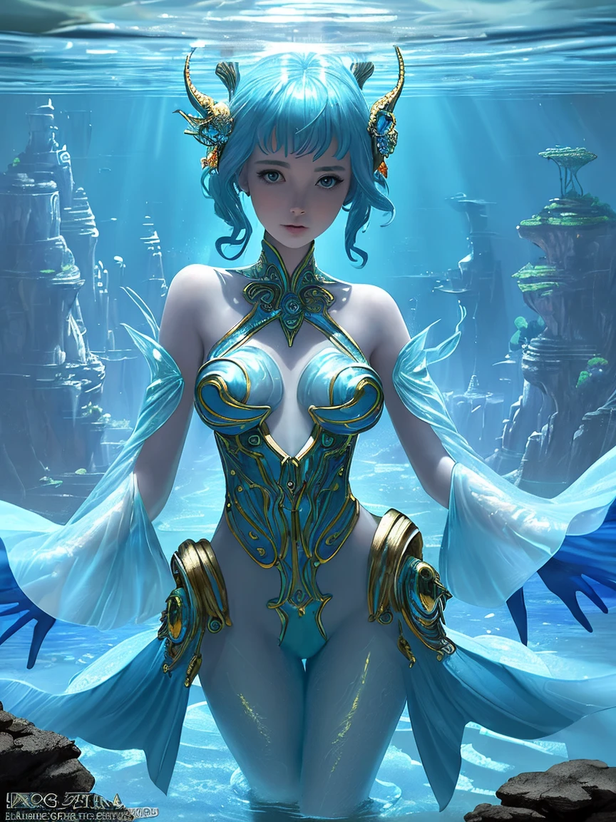 (8K, masterpiece, Highest Quality, Best Quality, Official art, Breathtaking beauty and aesthetics, A highly detailed, The best masterpiece in history that exceeds limits, Breathtaking and beautiful lighting:1.2), (1 Girl, Solo), (18 years old), (beautiful face), (shiny white skin), (beautiful detailed random color hair:1.3), (beautiful drooping eyes), (beautiful detailed mermaid), full body
