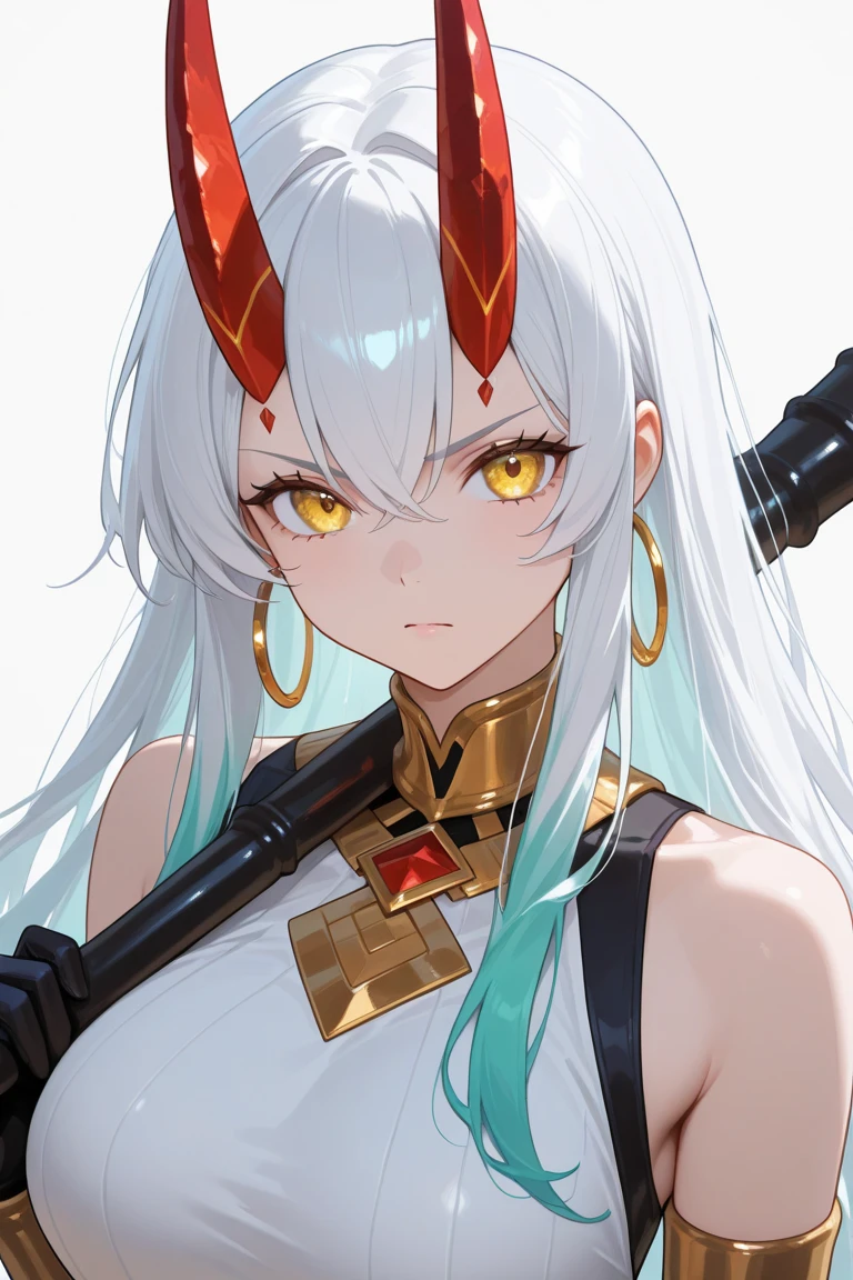 (masterpiece, best quality), intricate details,
1girl, <lora:minneapolis_(azur_lane)_v1:0.8> aamnp, high ponytail, facial mark, medium breasts, bodypaint, white hair, red eyes, underboob, midriff,
<lora:bloodelf:0.5> bloodelf, armor,