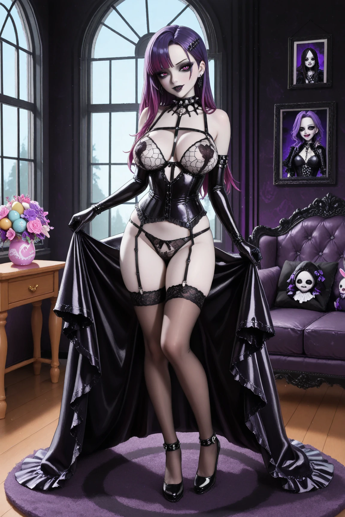 <lora:dildo-v03-std-e97:0.8> <lora:sdxl-detail-tweaker:1.0> sexy nightmare witch riding evil dildo in haunted house, female masturbation, vaginal object insertion, terrifying horror background, intricate, detailed, 8k || horror background, intricate, detailed, 8k