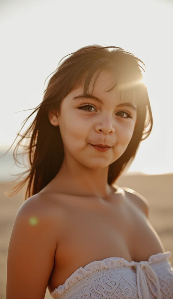 Best quality, gorgeous , white body, 10 years old, naked , Full body , Smiling lips, super detailed.
