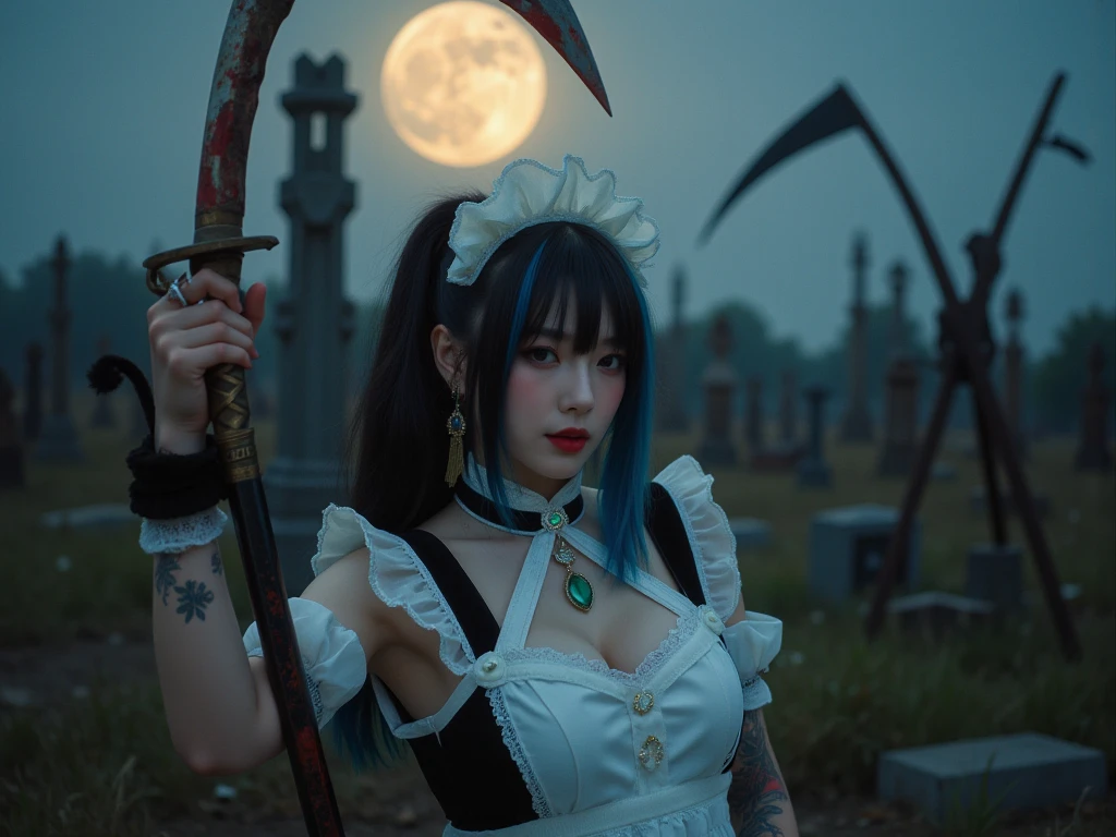 masterpiece, best quality, <lora:leilei:1>,forest, cemetery,outdoors,night,forest,1girl, solo, hat, ofuda,long sleeves,