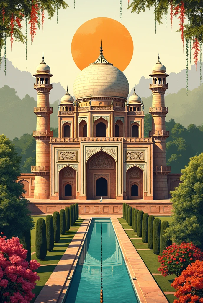 A poster related to historical places of india