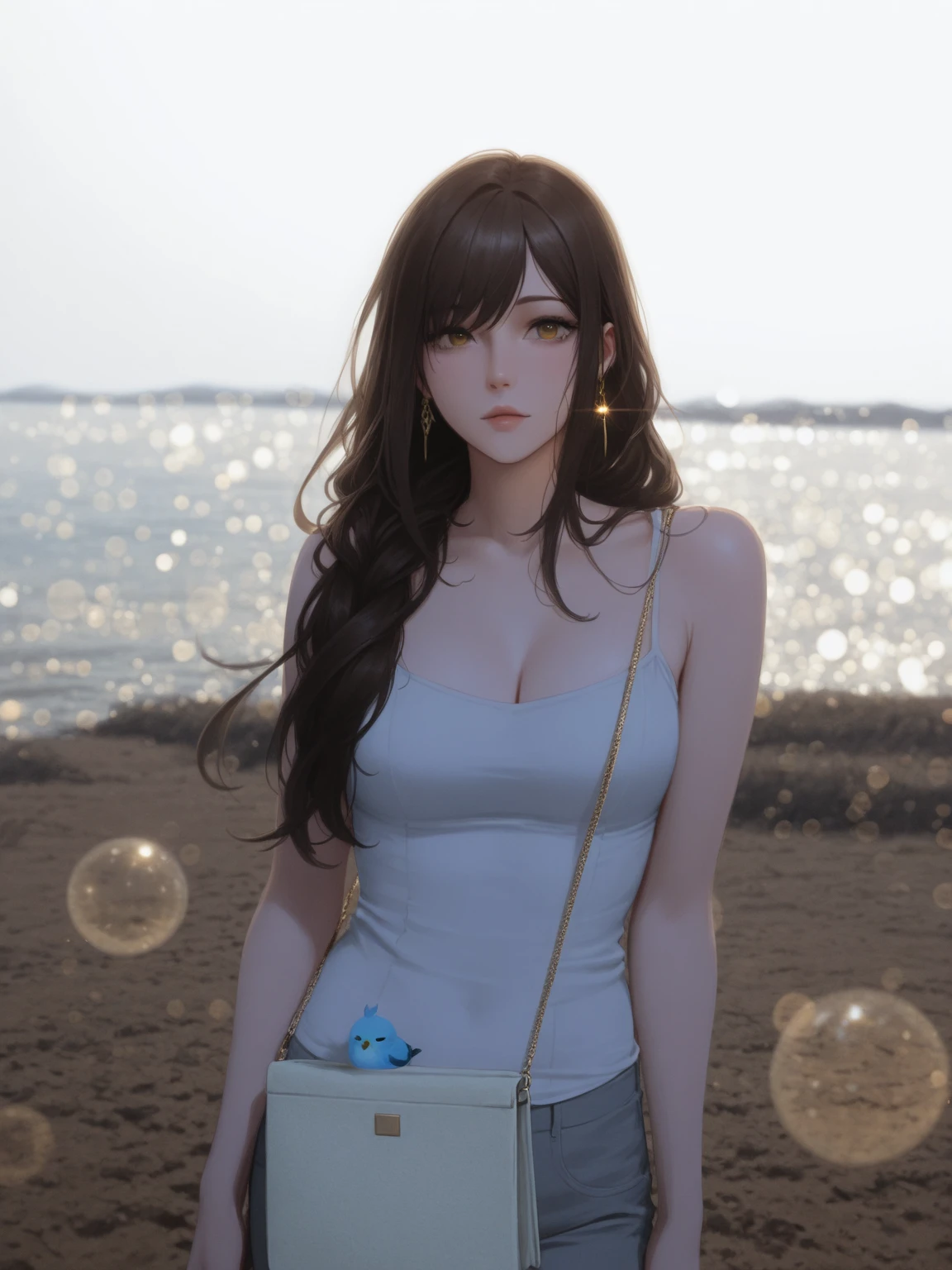 anime texture, detail, dont change face, dont change object, make it 3D anime, high detail, girl model, beauty, extra detail, big boobs