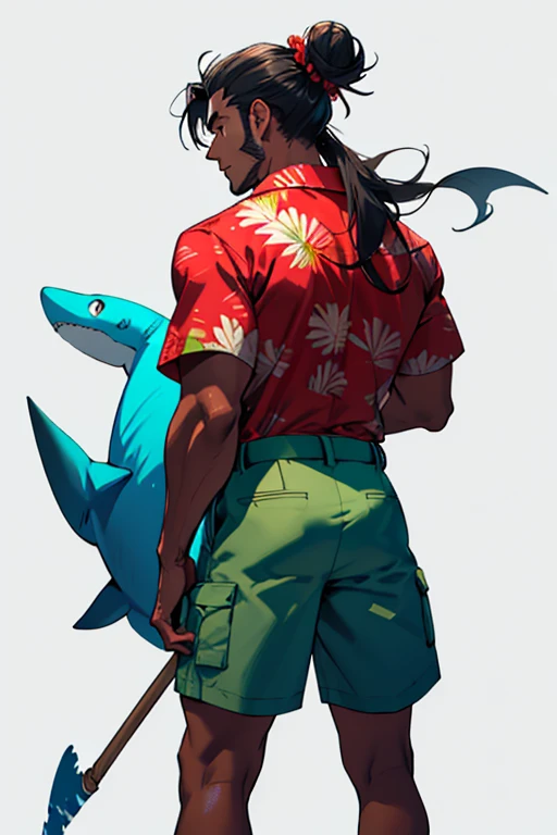 Shark Man Black Hair Mustache Squirrel Woman White Hair Resort