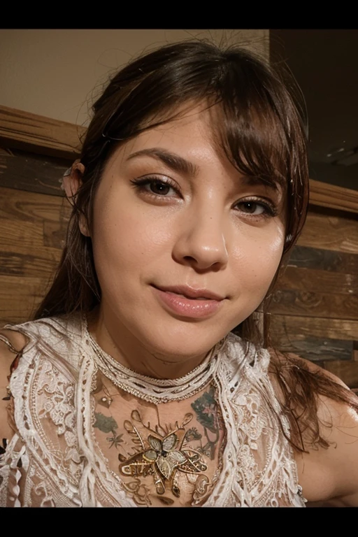 outside, naked, huge breasts, Tattoo with text "queen of whores", High Definition, realistic style, big pink nipples, huge butt, coarse and ugly facial features, gorda, obese, fea, fat caches, fat double chin