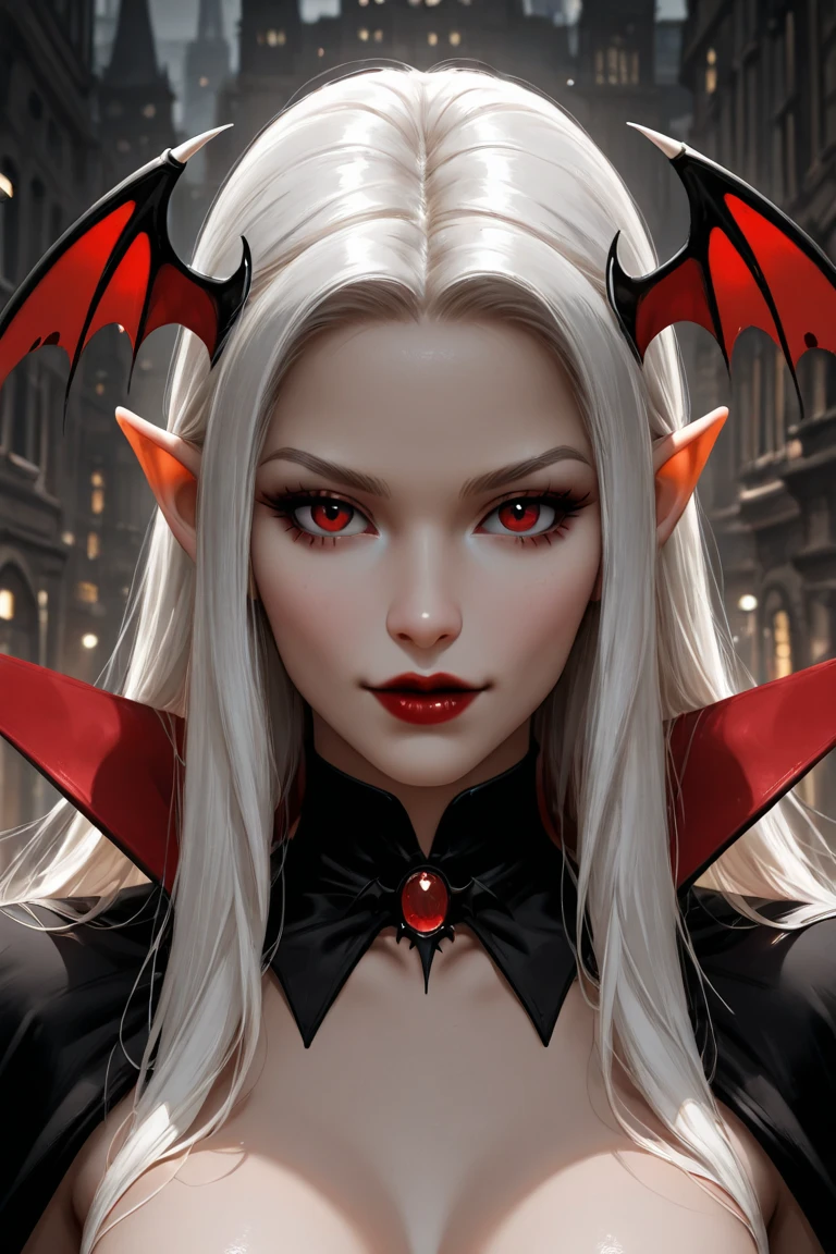 a very complex hypermaximalistic over-detailed cinematic tribal fantasy close-up portrait of a heavenly beautiful young royal dragon queen with long platinum blonde hair fluttering in the wind and wings of dragon scales, a magical collection, pale moist skin, dark eyes and red lipstick, flirting, smiling, seductive passion, bright high contrast, by Andrey Riabovitchev, tomasz alen kopera,moleksandra schaslyva, peter mohrbacher, Omnious intracate, octane, moebius, arney freytag, Fashion photoshoot, glamorous pose, trends on ArtStation, dramatic lighting, ice, fire and smoke, Orthodox symbolism Diesel punk, fog, ambient occlusion, volumetric lighting, Bioshock, glamorous, emotional, tattoos, shot in a photo studio, professional studio lighting, backlit, rim lighting, Deviant art, hyperdotal illustration, 8k
