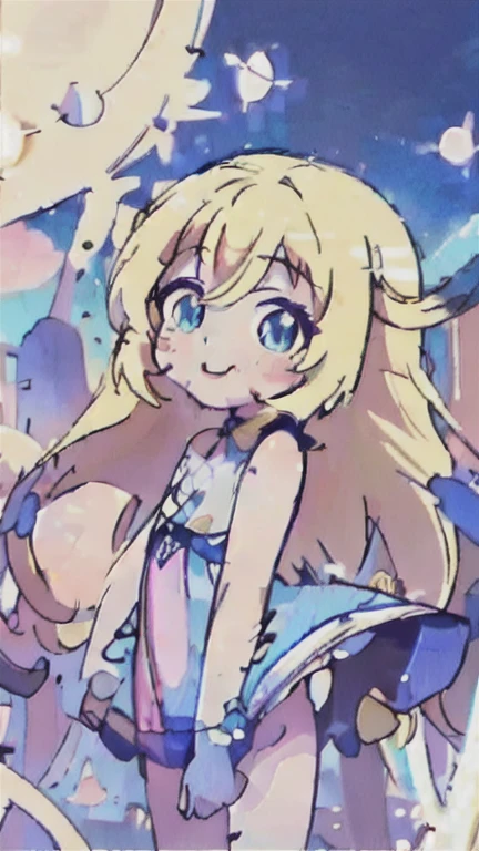whole body,1 girl,(pastel colors:1.5),(nice illustration:1.5),(watercolor:1.2),White background,small breasts, Rabbit ears,predominant white color, Raised your legs,rabbit tail, blond, Shy, charming,white silk,Indecent,dirty,few clothes,tights,Change,long hair