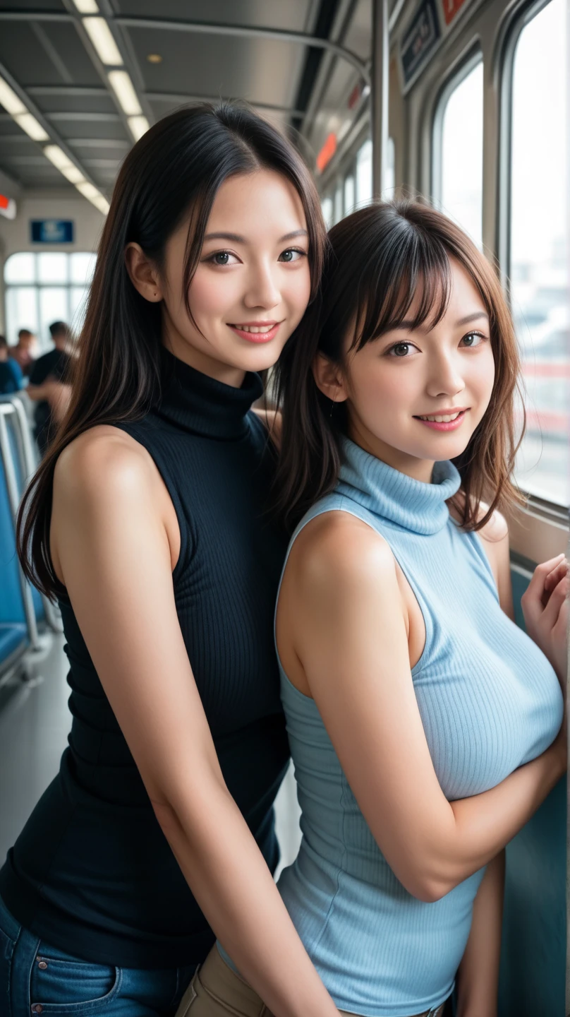 shukezouma, rendering by octane, hdr, (ultra - detailed:1.15), (Soft light, Sharp:1.2), (((duo,Two women in costume take selfies on the street,colorful pigtail, anime cosplaying,))),Beautiful girl, hyper detail eyes, mature, Painting drops, paint teardrops, woman made up from paint, entirely paint, splat, Splash, Long colored hair,paint bulb,paint drops, Exposed shoulders, Tears,shoulders are visible, Thighs exposed, seminude, focus onface, Beautiful face, eye shadows, Dark circle contour, russian face, Russian girl, mascara, Beautiful, 18yr old
