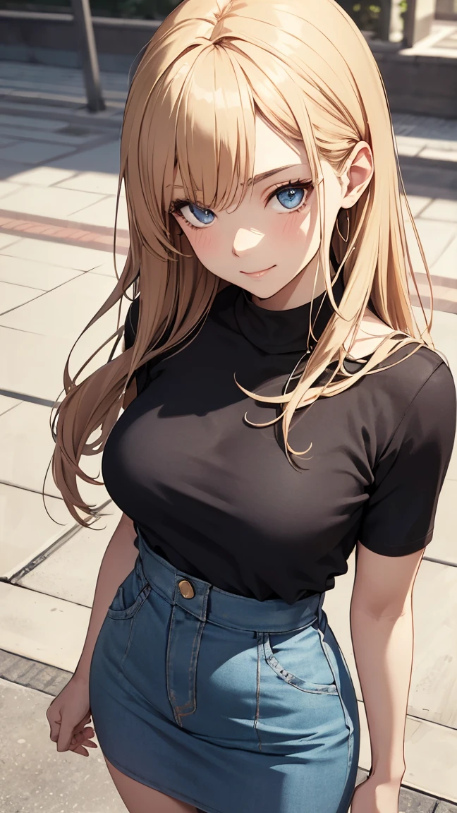 1 Female,High definition,high resolution,Ultra-realistic,8K, aaserena, solo, long hair, eyewear on headwear, pink headwear, eyelashes, blue eyes, sleeveless shirt, black shirt, bracelet, high-waist skirt, red skirt,European,sexy,Upper body close-up,Photographed from the front,Dynamic Angles,blush, big tits , happy, wink the eye,facial, sweat,(wide thighs:1.4),(pussy),(show pussy),(spread legs),(cameltoe)