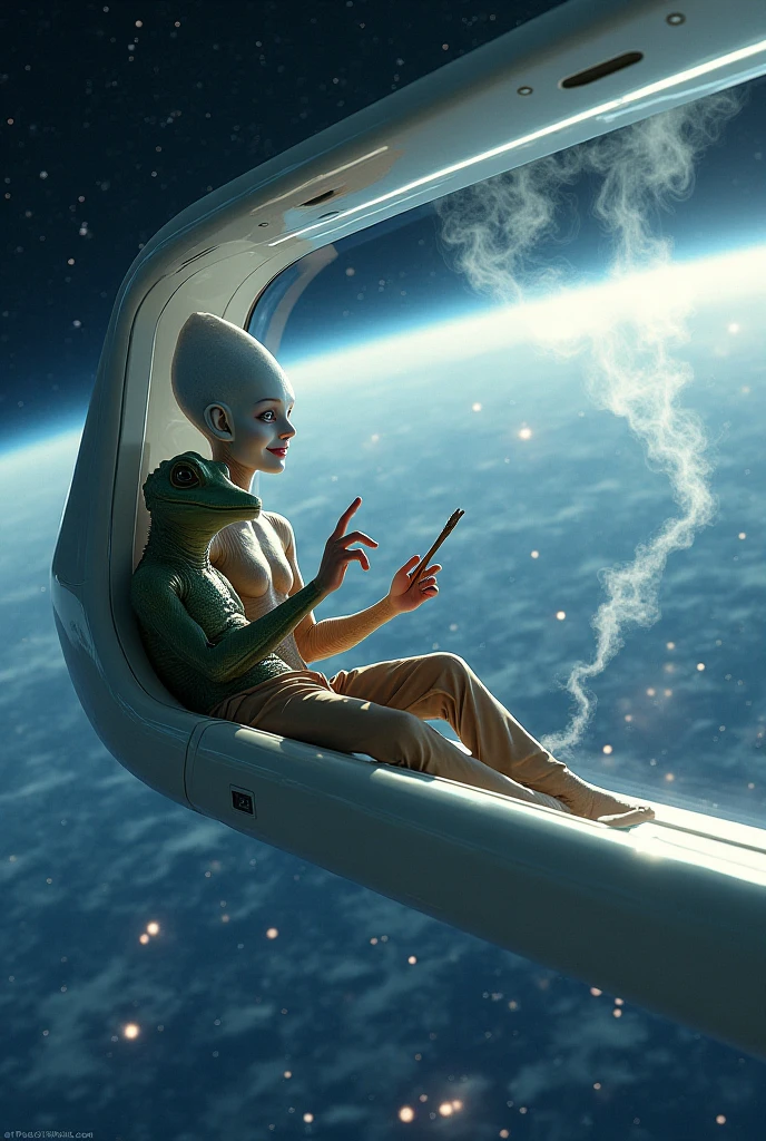 Alien Space Jockey Smoking