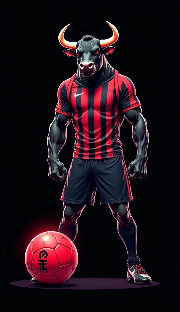 venom wearing flamengo shirt
red and black striped