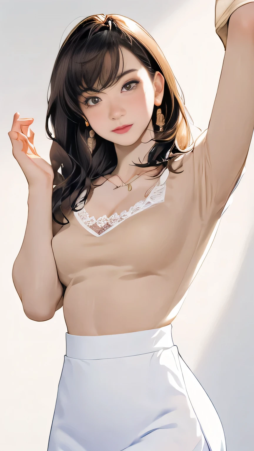 ((of the highest quality, 8K, masutepiece: 1.3)), Beauty, hide face, 1 girl, Beautiful: 1.3, Slender Abs: 1.1, Camisole, cleavage, Short black hair , (While sitting on the bed), hyperdetailed face, very detailed lips, Detailed eyes, Double eyelids、masutepiece, Best Quality, 8K, 15yo student, Teen, Raw photo, absurderes, award winning portrait, Smile, Smile, Solo, Night, neons, Idol face, violaceaess, gardeniass, Delicate girl, Upper body, Digital SLR, Looking at Viewer, Candid, Sophisticated, , Thin arms, Professional、Sexual face、Chilarism、While beside a man、top-quality、masterpiece、超A high resolution、(Photorealsitic:1.4)、Raw photo、女の子1人、Dark hair、glowy skin、Wet body、NSFW、、、lie down and close your eyes * 、vaginal,SEX 、Breast milk、Trembling girl 、vaginal,SEX