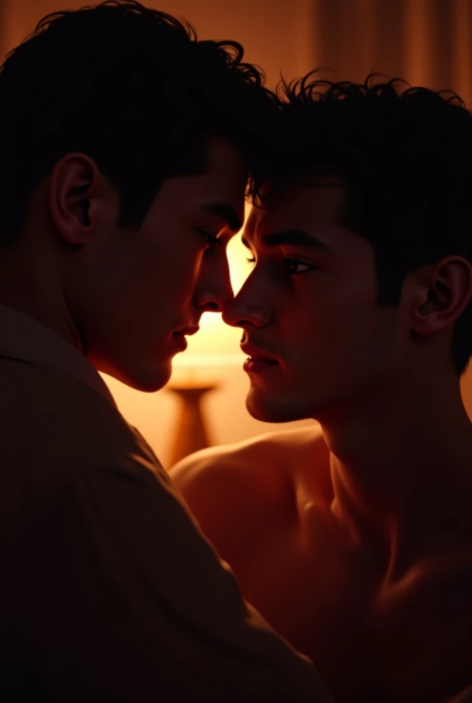 ((masterpiece)),((bestquality)),8k,high detailed,ultra-detailed, Neutral Expression, Stylish Pose, real skin texture, cinematic lighting,
Gay couple in the style of royal 