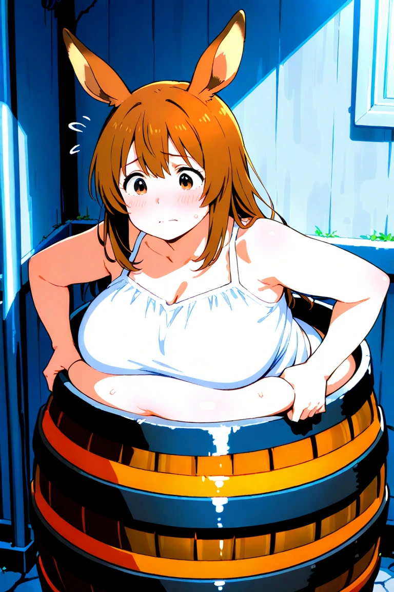 Runny nose and drooling、eating meat、Punch your stomach with all your might、A high school girl who has consumed a lot of whiskey and meat and has a bloated belly is smiling and dripping with snot as she gets sexually excited.