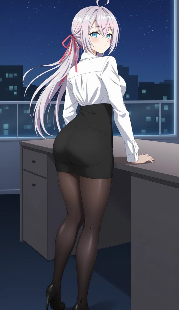 (NSFW), Misae Nohara, full body, thick thighs, hourglass figure, half naked, sexy long legs, Looking at the viewer with seductive eyes, brown eyes, Misae Nohara, finely detailed, quality, bbyorf, gold earrings, large breasts, jewelry, off shoulder, (red sweater:1.4), sweater dress, long sleeves, back focus, back cutout, butt crack, looking at viewer, full body, exposed breasts, 1girl, solo, wearing a transparent sequin dress, black stockings, lingerie clothing, looking at the viewer, vibrant lighting, (Background: Indoors, night club, bar), hard nipples, exposed vagina, best quality, highres, bbyorf, large breasts, off shoulder, long sleeves, no panties, indoors,