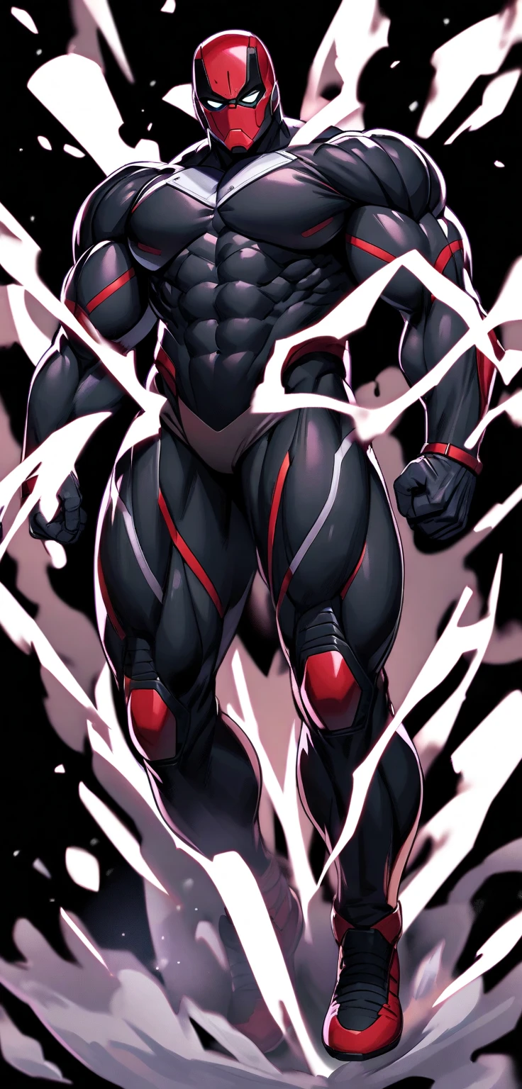 Generate an anime style art image of a monster , genetic mutation, humanoid, , Muscle anatomy, mutant.