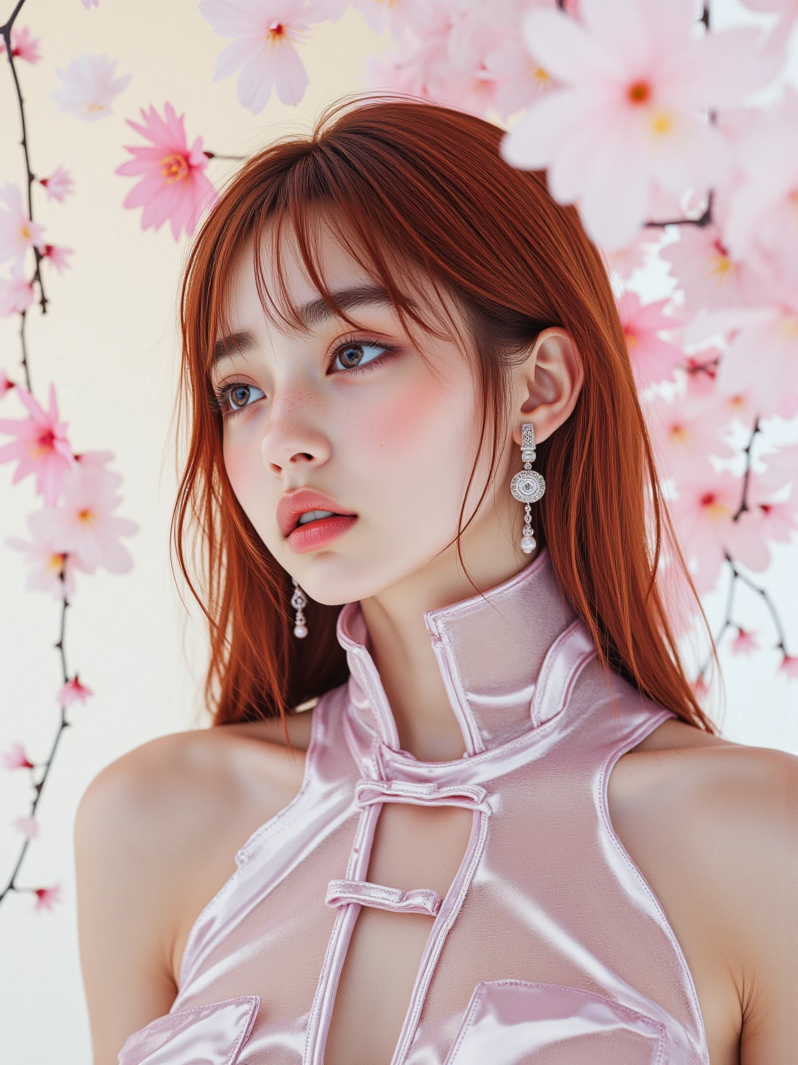 (best quality, masterpiece, perfect face, detailed simmetric eyes), pink hair, 20 years old european girl, smile flirting with POV, in traditional japanese gold&black kimono, (sexy pose :1.2) ultra detailed kimono textures, high contrast, (natural skin texture, hyperrealism, soft light, sharp), night, kyoto, fireworkop fade:1.3), dark theme, soothing tones, muted colors, high contrast, (natural skin texture, hyperrealism, soft light, sharp), HDR, dramatic lights, (sexy :1.2), (charming :1.2) ,(random view :1.2) high contrast, photorealistic digital art trending on Artstation 8k HD high definition detailed realistic, detailed, skin texture, hyperdetailed, realistic skin texture, armor, best quality, ultra high resolution, (big breasts: 1.4)