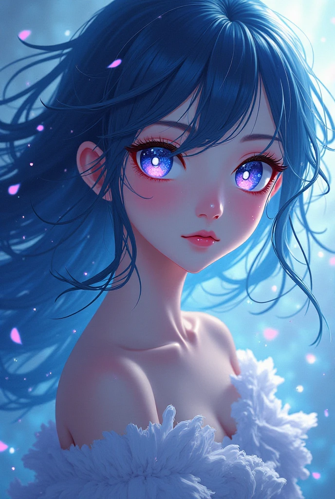 masterpiece, Highest quality, Attention to detail, Concept Art, (Japanese Manga:0.55), (Browsing Caution:0.55), Big Breasts, Flat stomach, , Short and small, Baby Face,Glowing Skin, Light Skin,Skin glows,Purple eyes,Bright colors,colorful,(((liquid paint hair:1.1))), Upper body strapless bra,Showing your belly button,Wear a T-back on the lower body, (((Bright colors))),,Skin glows,Purple eyes,Bright colors,colorful,(((liquid paint hair:1.1))) ,(((neon Purple Hair | Neon pink hair | Neon blue hair | Neon Aqua Hair | Purple Hair | Purple Hair | Fluorescent blue hair | Amethyst Hair | Neon Hair | Bright pink hair :1.5))), ((Painted,Not affected by gravity,Thick and watery),(Paint splashes:1.3), (Shiny Hair: 1.3),