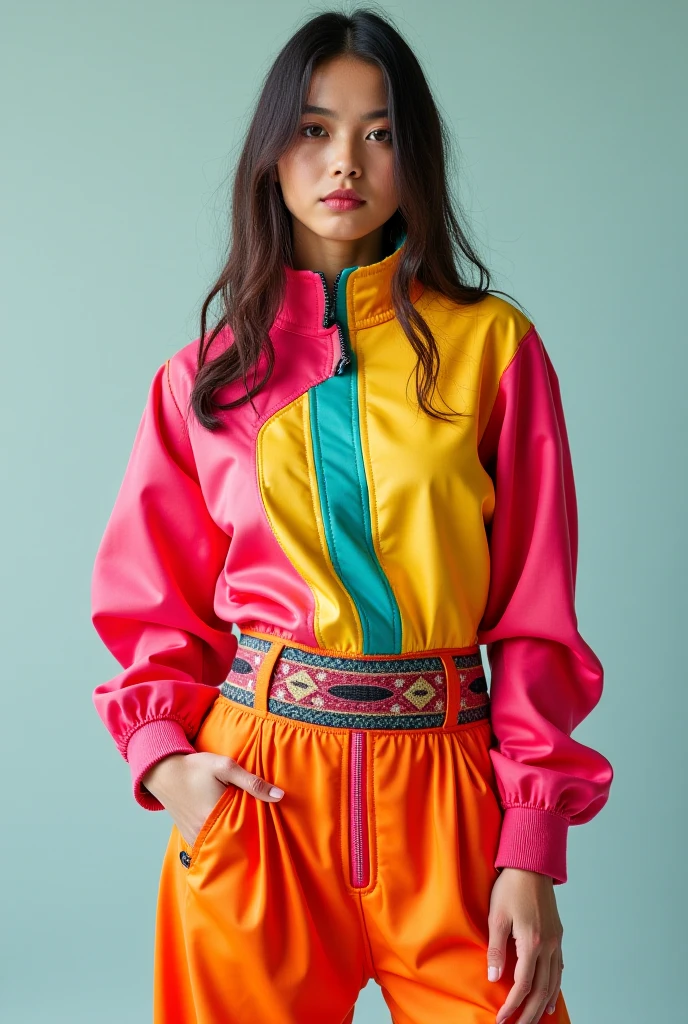Neck Changing Color Change color and cover sleeves and high neck - SeaArt AI