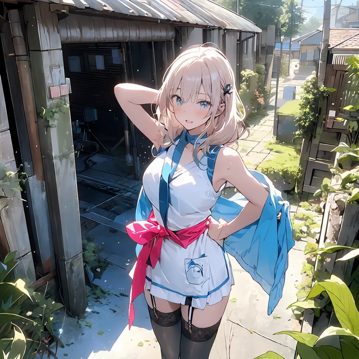 A strong wind exposes her white cotton panties、A strong wind exposes her white cotton panties、Kyoko Otonashi Maison Ikkoku Low Angle、Long skirt、強風でHolding the flipping skirt with your hand、A strong wind exposes her white cotton panties、:((Holding the flipping skirt with your hand))