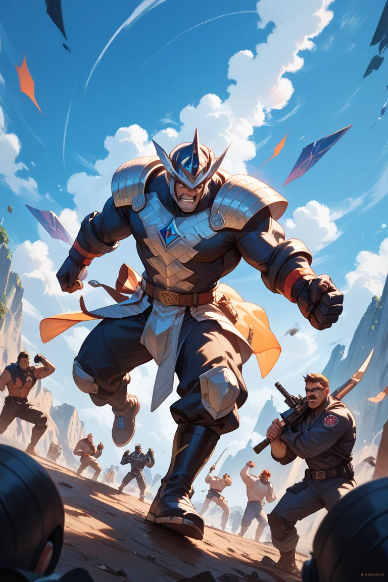 A tall Ultraman，Fighting monsters
