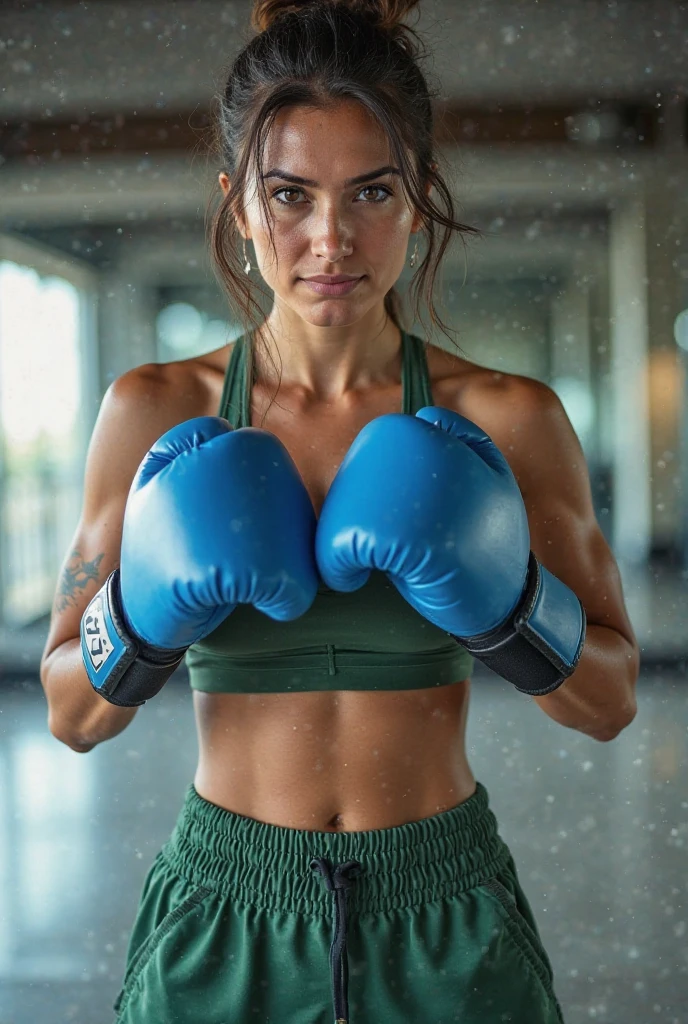 (Highest quality, 4K, masterpiece :1.3), Beautiful woman, Japanese,Japanese idoi,Nogizaka,smile,(1 girl), (Large Breasts:1.4, Tight waist:1.2), Abdominal muscles:1.0, Light brown hair: 1.1, (Wet from Sweat, Wet :1.2), Highly detailed face, Detailed lips, Delicate eyes, double eyelid (Boxing Girl) , (Aggressive punches), (Wear boxing gloves) , Sweat, Heavy breathing, (Suppressive attacks) , (Boxing Ring), Athletic Shorts, Perfect detail, Perfect Fingers, Perfect limbs, Impact, (Glowing Skin) , White shirt, Nipple mark, Boxing Shorts, Fistfight, K Integration, Perfect body with realistic shading, Photorealistic perfect body, はっきりとしたAbdominal muscles,Muscular and slim body,Muscular and toned lower body,Muscular Beauty,bodybuilder,Abdominal musclesを見せる,Abdominal muscles