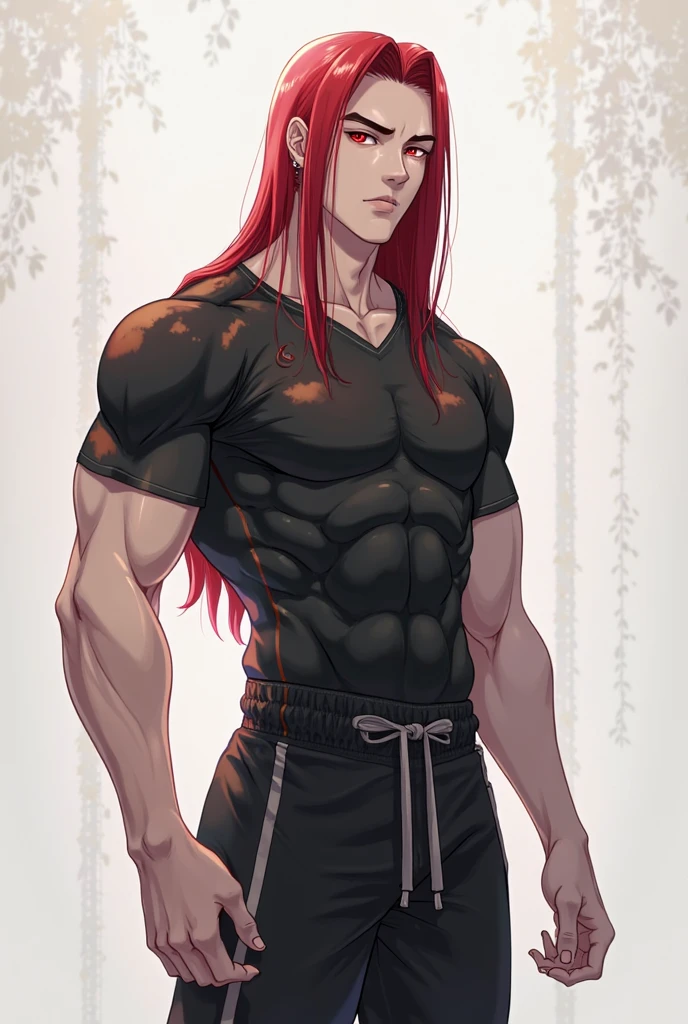 Menino alto, red hair bulge,peitos grandes, pernas abertas, quarto