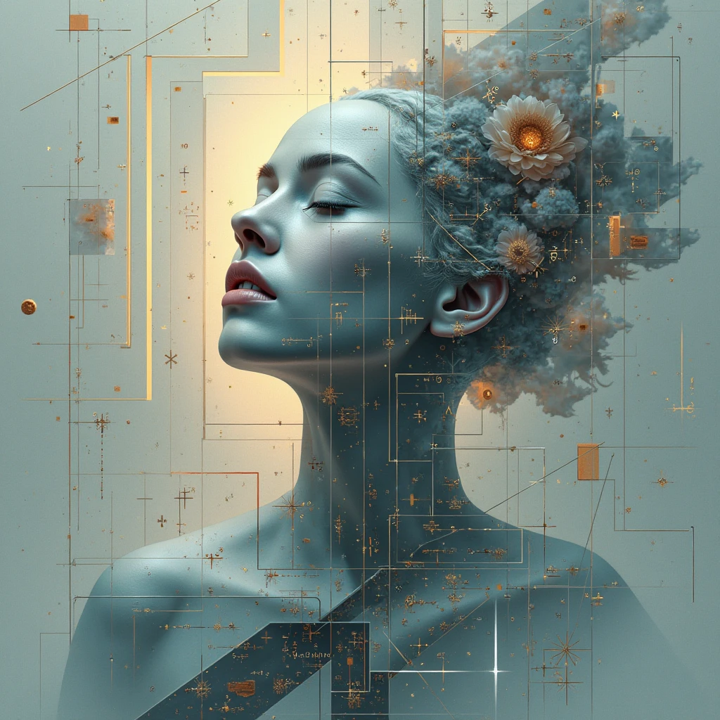 (masterpiece:1.2,Exceptional Quality,mirror-like,Cinematic Experience,Photorealistic,RAW Photos,Super detailed),8k,wallpaper,(Beautiful multiple exposure illustration jigsaw puzzle combining a female cyborg and a futuristic city:2.0),(1000 piece jigsaw puzzle:2.0),(Black background:2.0),(Create the outline of a female cyborg holding a daisy flower:2.0),Sharp lines,Sharp Focus,Double Exposure,Full Color,(Detailed Female Hands:2.0),(Beautiful female hands:2.0)